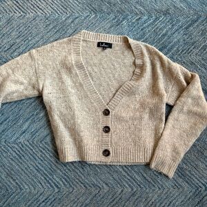 Lulus soft oatmeal sweater